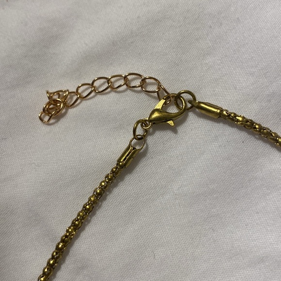 Nwt Vintage Glod Chain with turquoise Stones - Picture 3 of 4